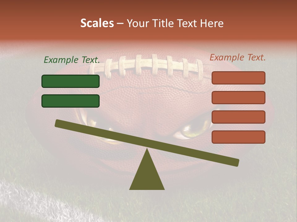 Evil Football Illustration PowerPoint Template