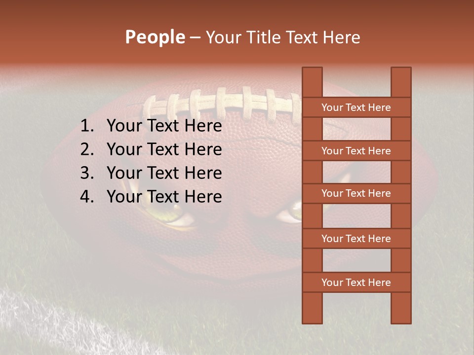 Evil Football Illustration PowerPoint Template