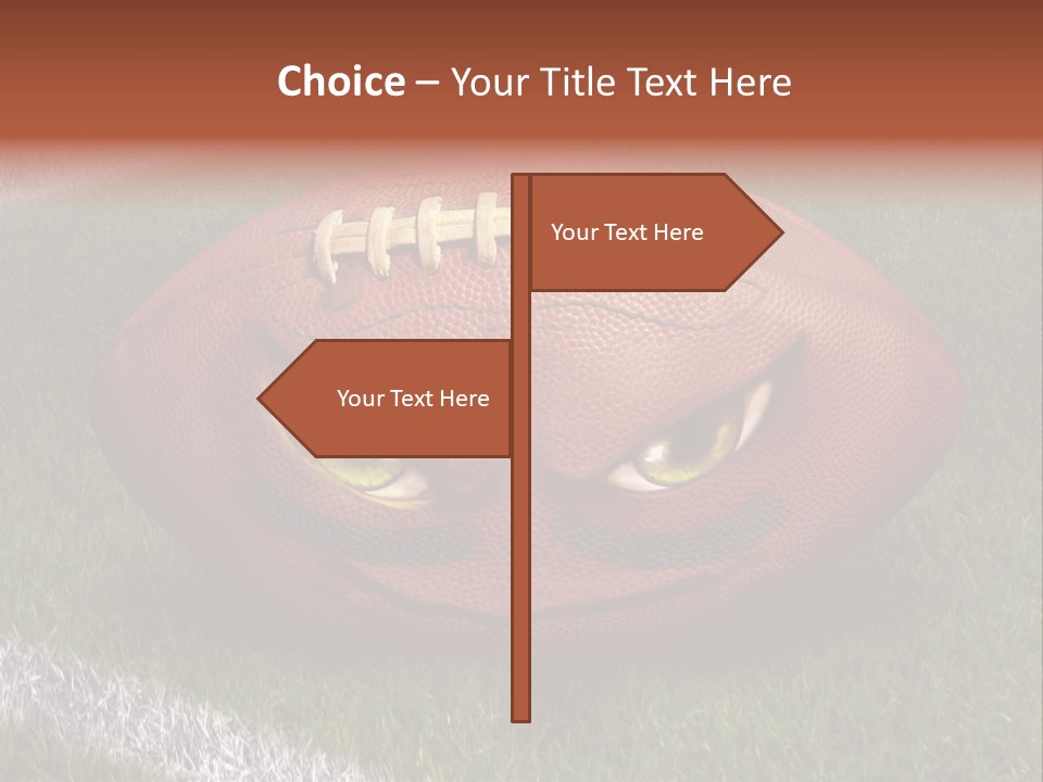 Evil Football Illustration PowerPoint Template