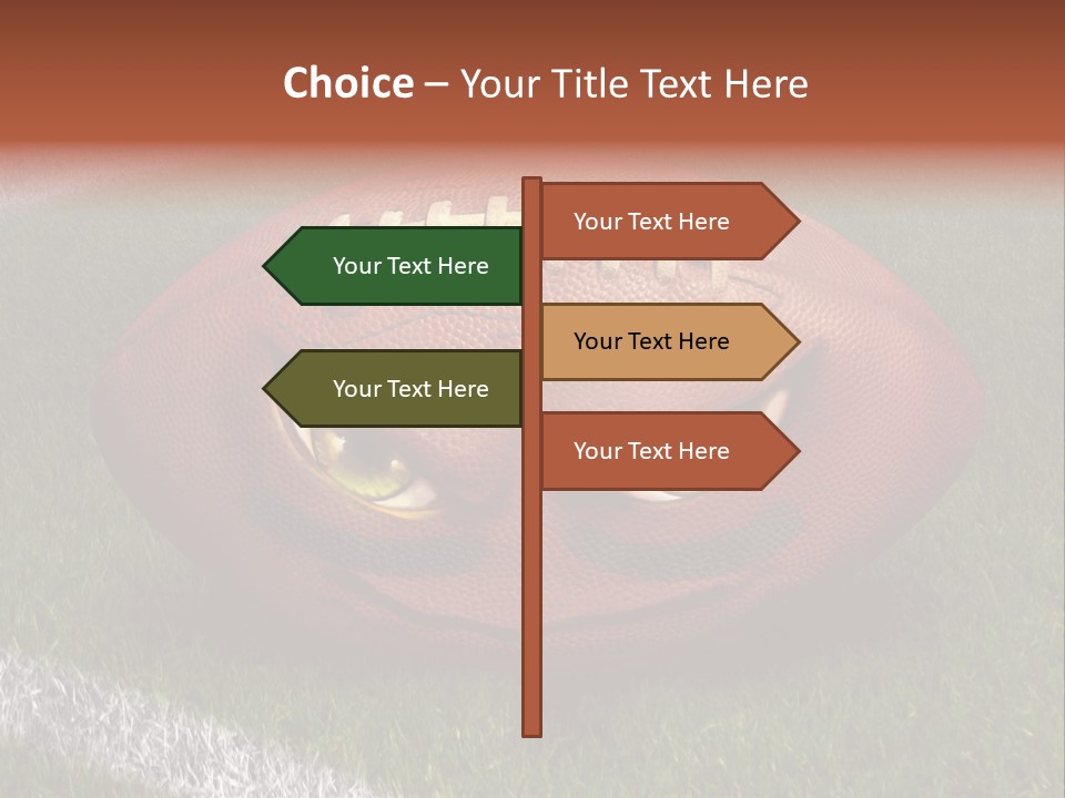 Evil Football Illustration PowerPoint Template