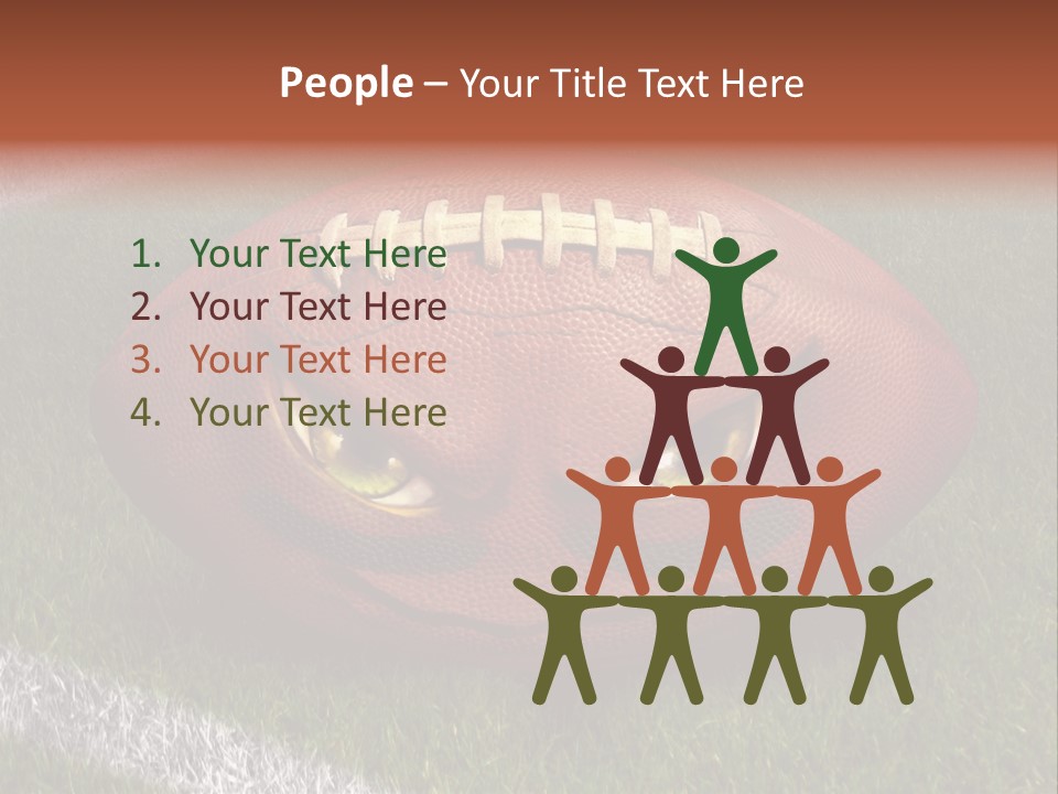 Evil Football Illustration PowerPoint Template