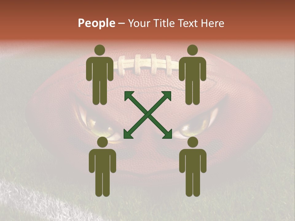 Evil Football Illustration PowerPoint Template