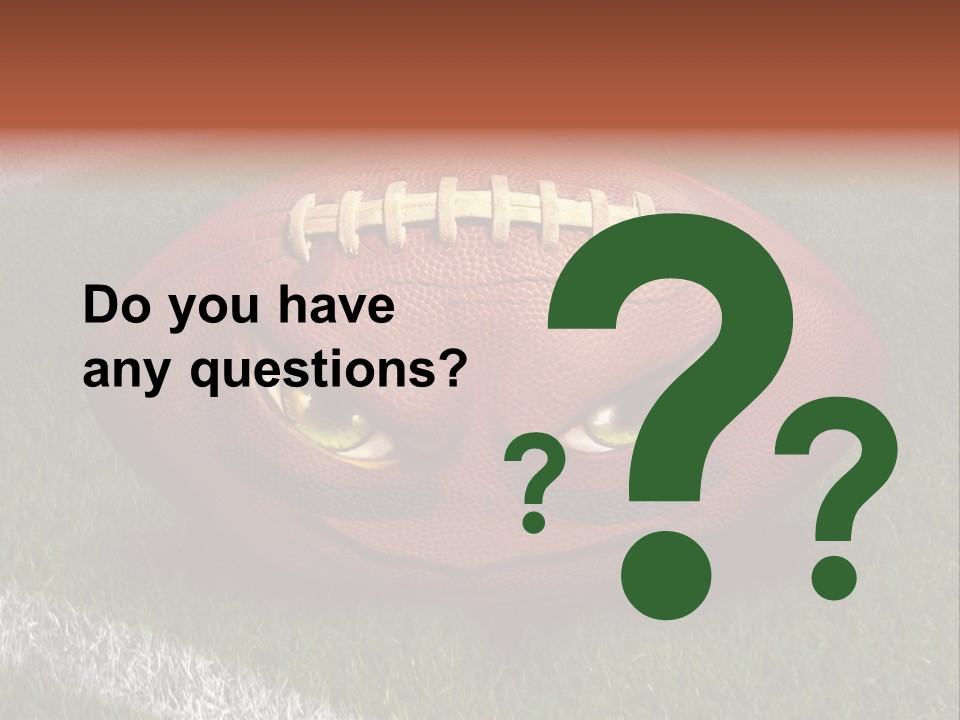 Evil Football Illustration PowerPoint Template