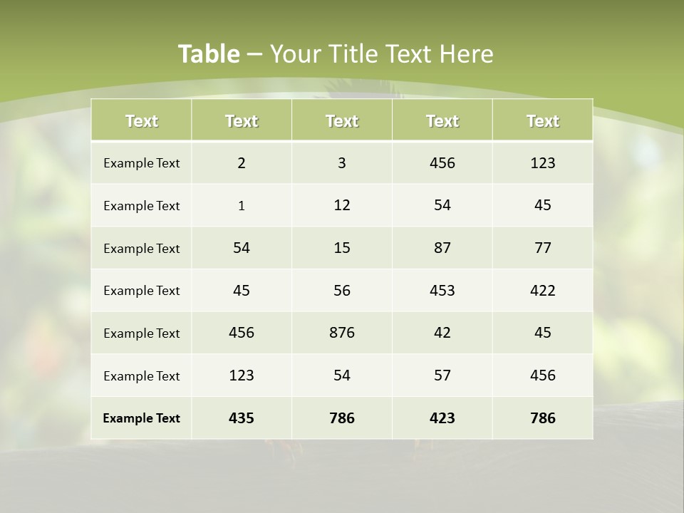 Seychelles Bul Bul PowerPoint Template