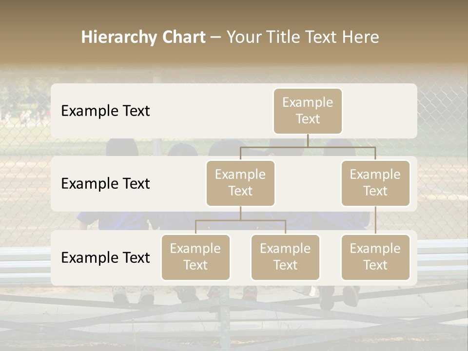Five Little Boys Sit On A Bench And Wait For Their Baseball / T-Ball Game To Begin PowerPoint Template