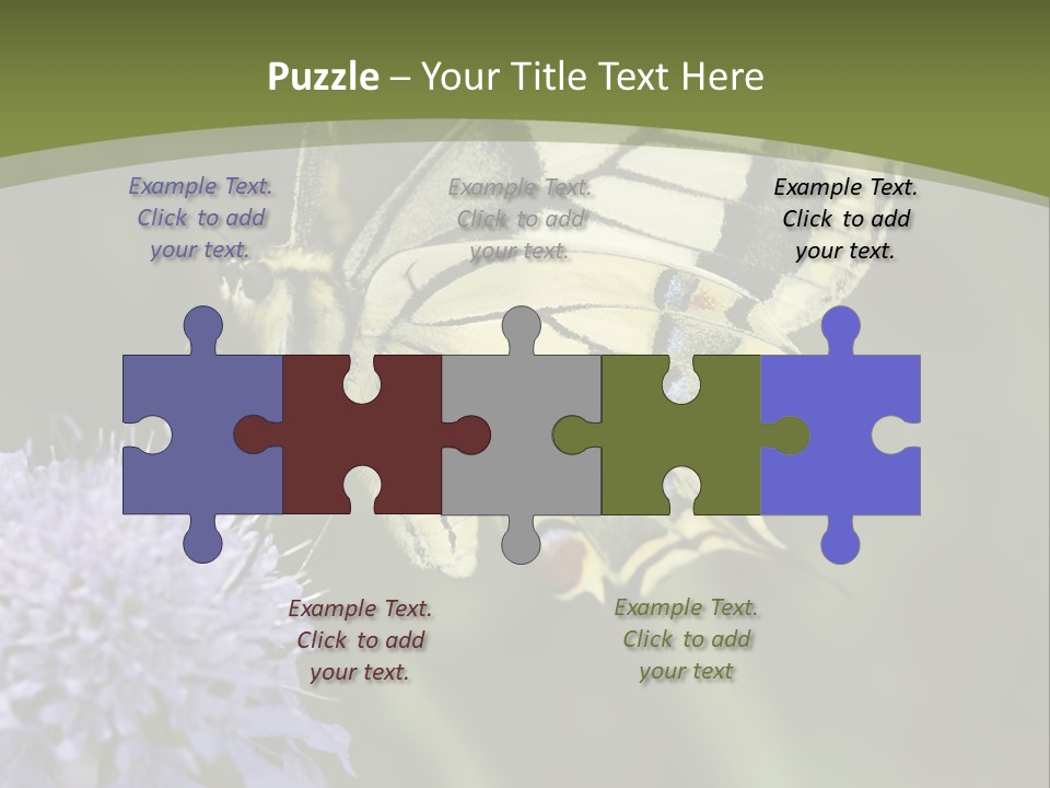 Papilio Machaon, Swallowtail, Papilionidae, PowerPoint Template