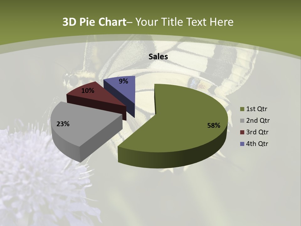 Papilio Machaon, Swallowtail, Papilionidae, PowerPoint Template