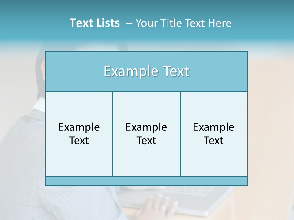 Business Woman Working On Laptop PowerPoint Template
