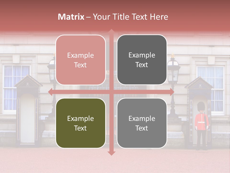 Sentry On Duty At Buckingham Palace PowerPoint Template
