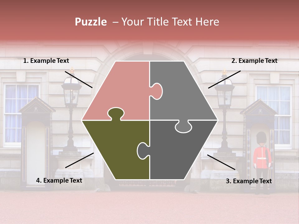 Sentry On Duty At Buckingham Palace PowerPoint Template