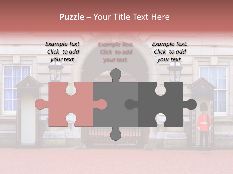 Sentry On Duty At Buckingham Palace PowerPoint Template