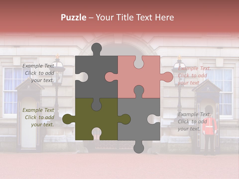 Sentry On Duty At Buckingham Palace PowerPoint Template