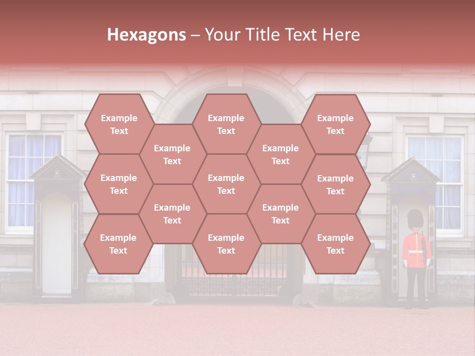 Sentry On Duty At Buckingham Palace PowerPoint Template