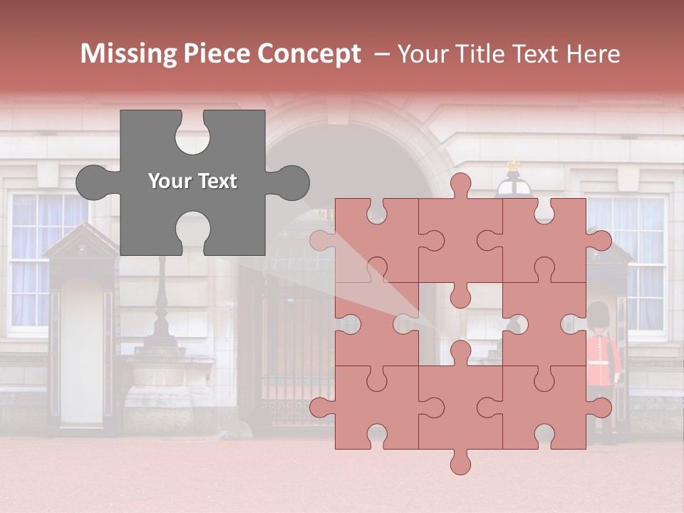 Sentry On Duty At Buckingham Palace PowerPoint Template