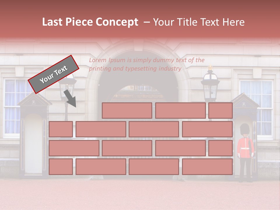 Sentry On Duty At Buckingham Palace PowerPoint Template