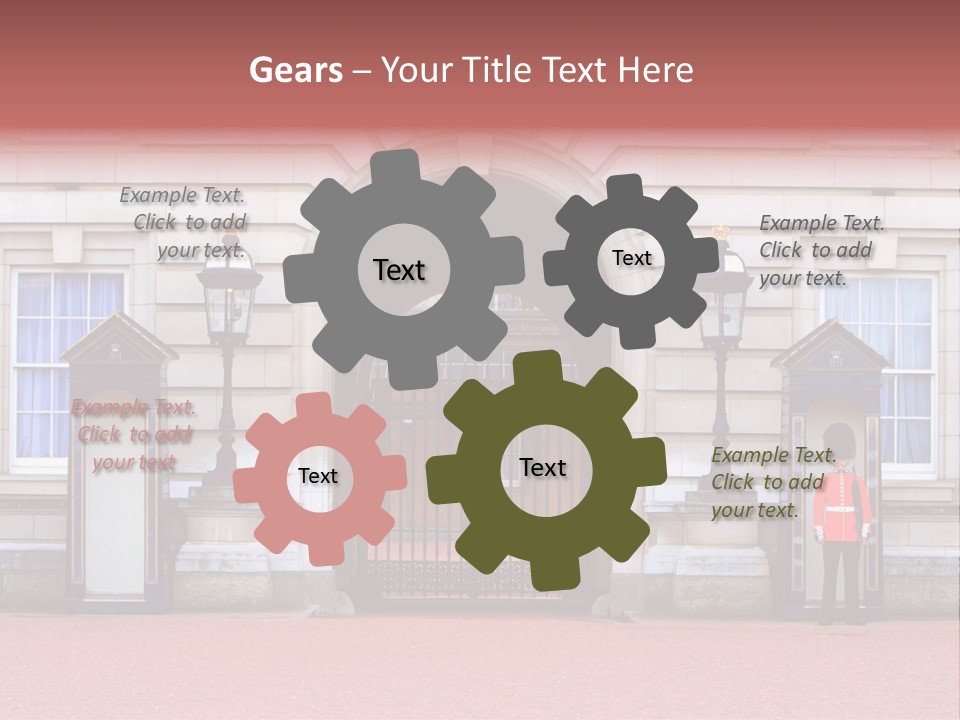 Sentry On Duty At Buckingham Palace PowerPoint Template