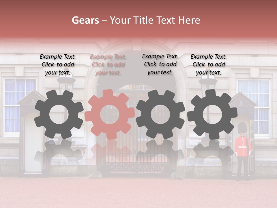 Sentry On Duty At Buckingham Palace PowerPoint Template