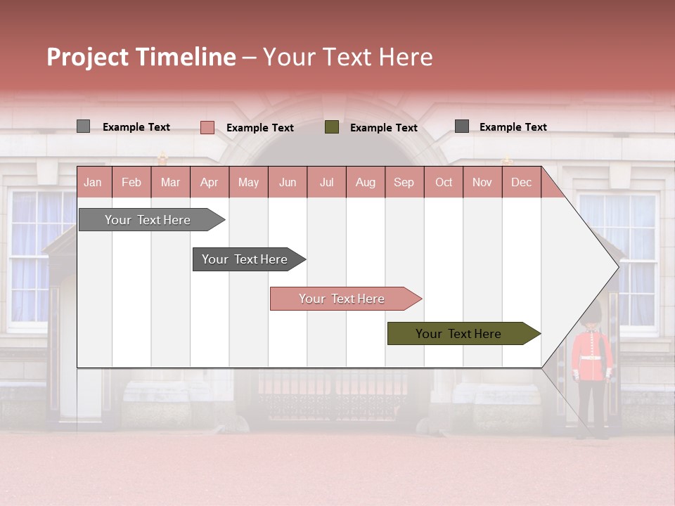Sentry On Duty At Buckingham Palace PowerPoint Template