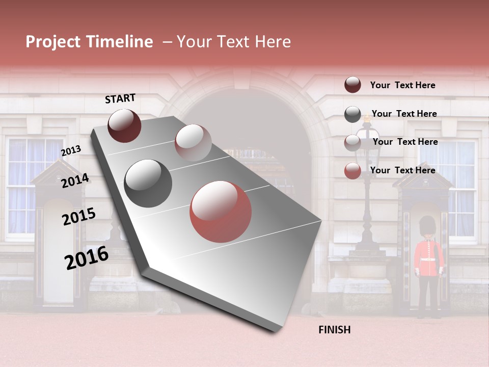 Sentry On Duty At Buckingham Palace PowerPoint Template