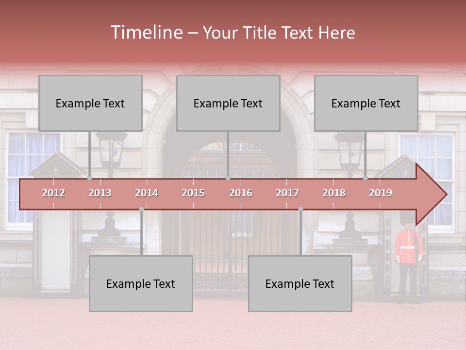 Sentry On Duty At Buckingham Palace PowerPoint Template
