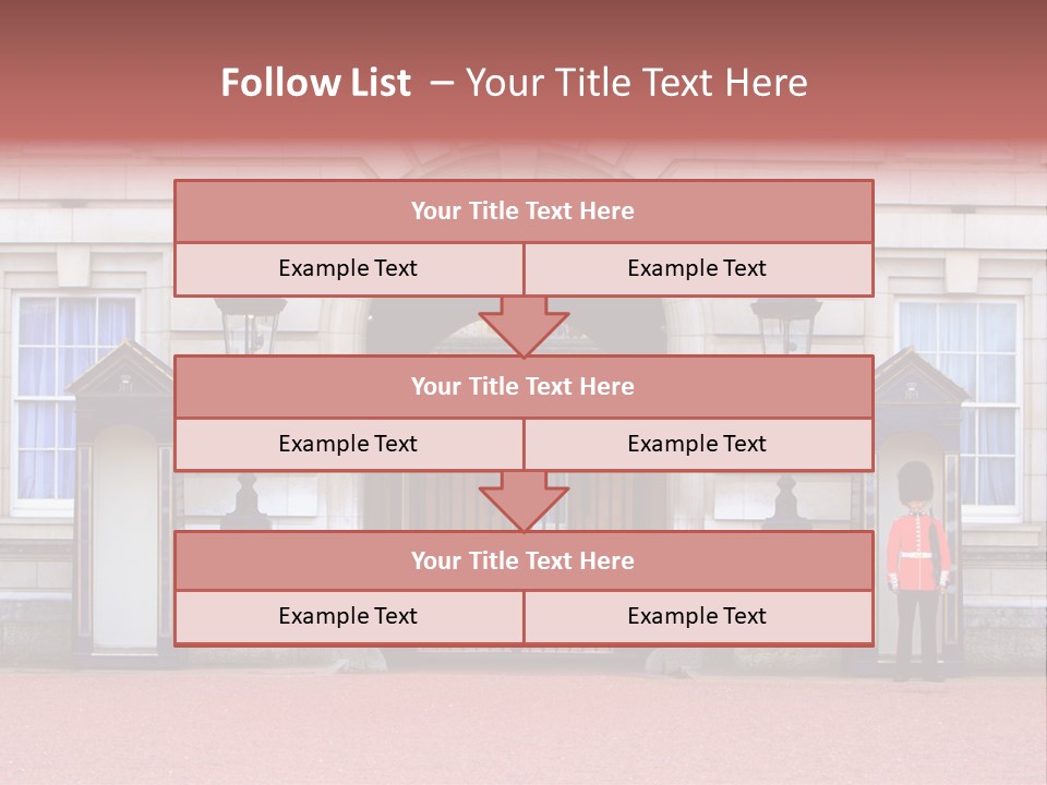 Sentry On Duty At Buckingham Palace PowerPoint Template