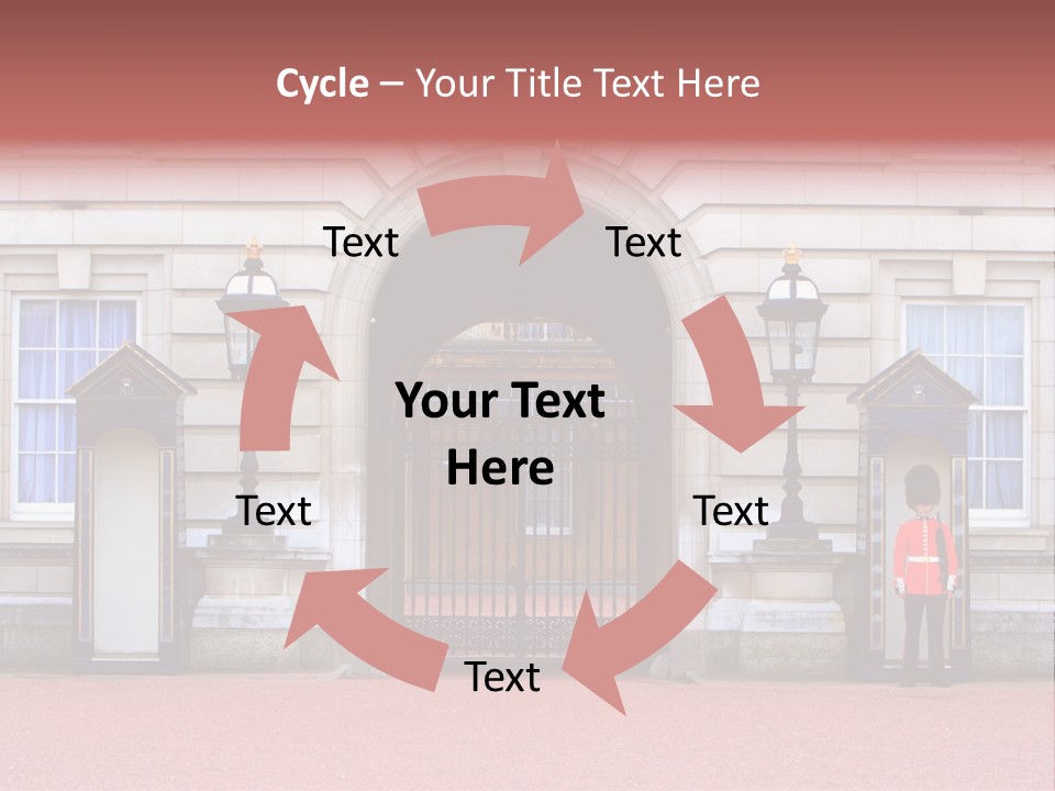 Sentry On Duty At Buckingham Palace PowerPoint Template