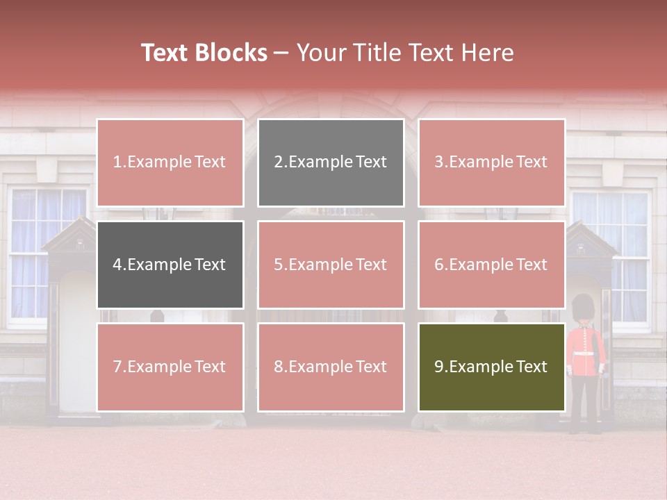 Sentry On Duty At Buckingham Palace PowerPoint Template