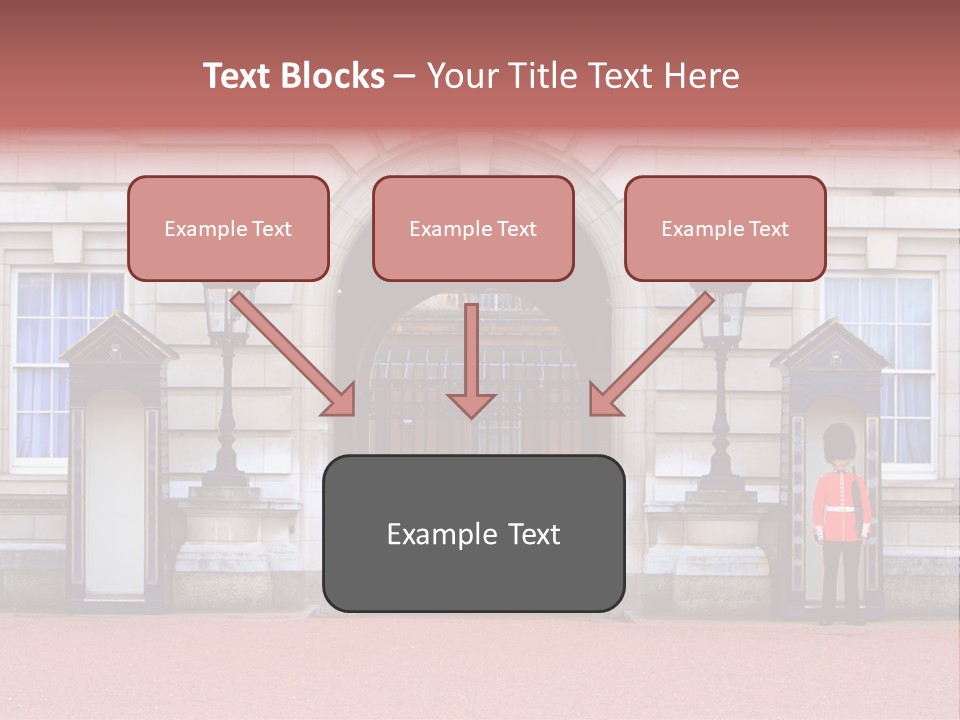 Sentry On Duty At Buckingham Palace PowerPoint Template