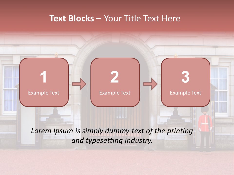 Sentry On Duty At Buckingham Palace PowerPoint Template