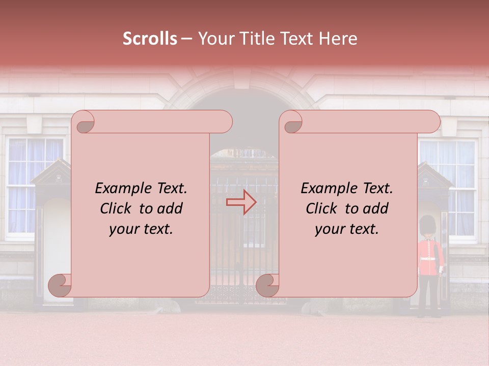 Sentry On Duty At Buckingham Palace PowerPoint Template