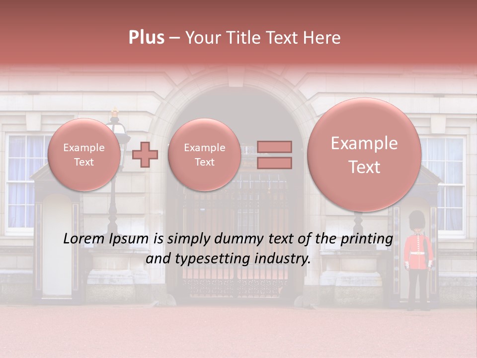 Sentry On Duty At Buckingham Palace PowerPoint Template