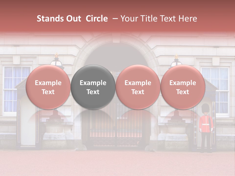 Sentry On Duty At Buckingham Palace PowerPoint Template