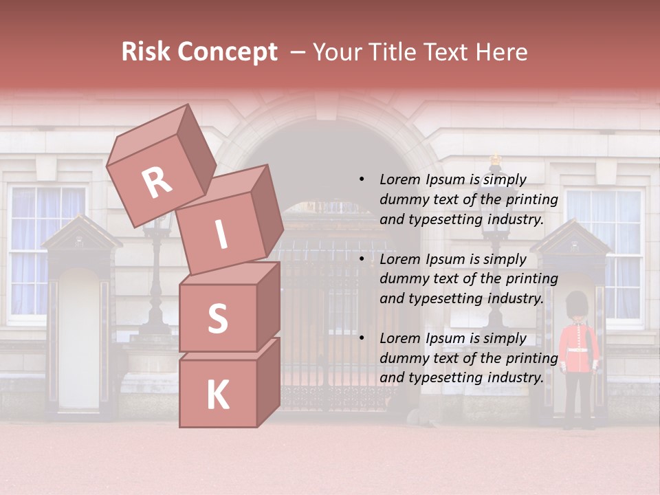 Sentry On Duty At Buckingham Palace PowerPoint Template