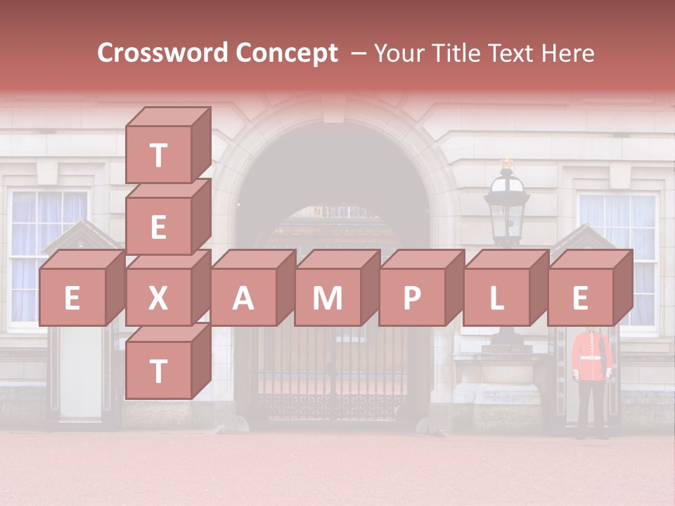 Sentry On Duty At Buckingham Palace PowerPoint Template