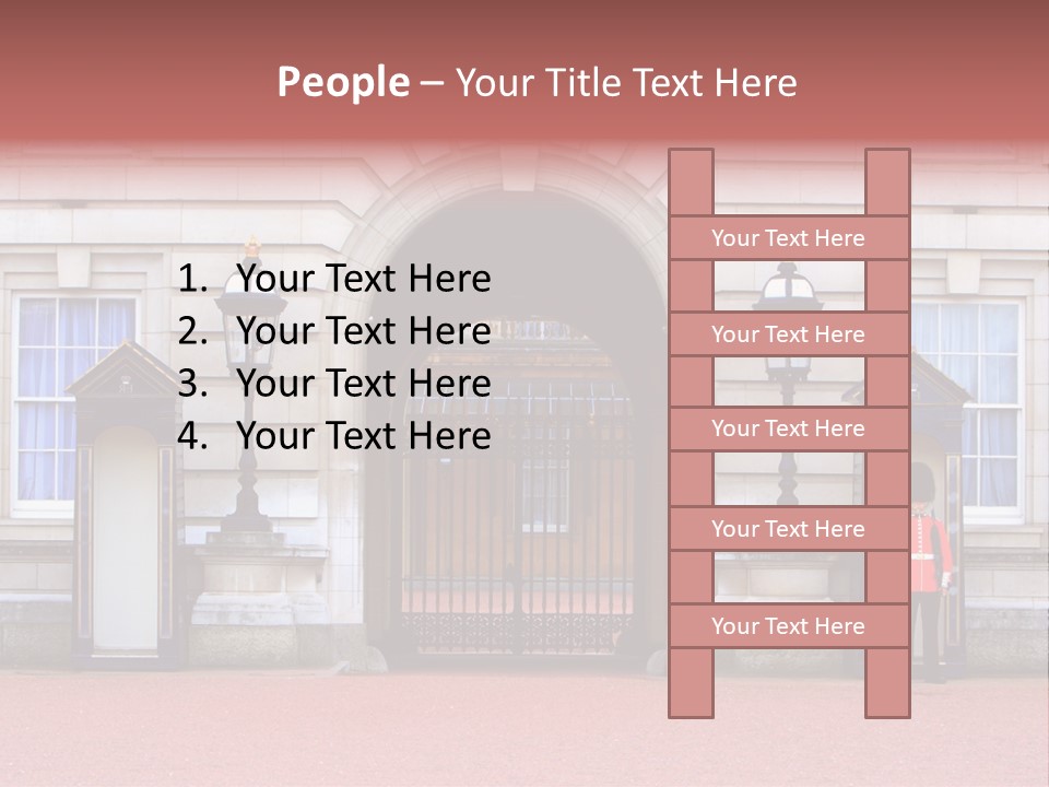 Sentry On Duty At Buckingham Palace PowerPoint Template