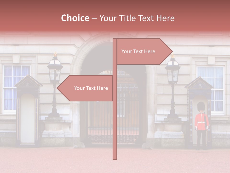 Sentry On Duty At Buckingham Palace PowerPoint Template