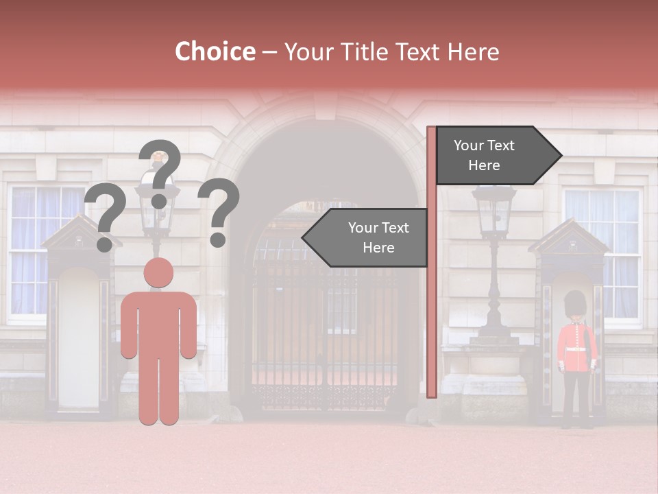 Sentry On Duty At Buckingham Palace PowerPoint Template