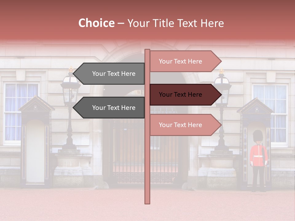 Sentry On Duty At Buckingham Palace PowerPoint Template