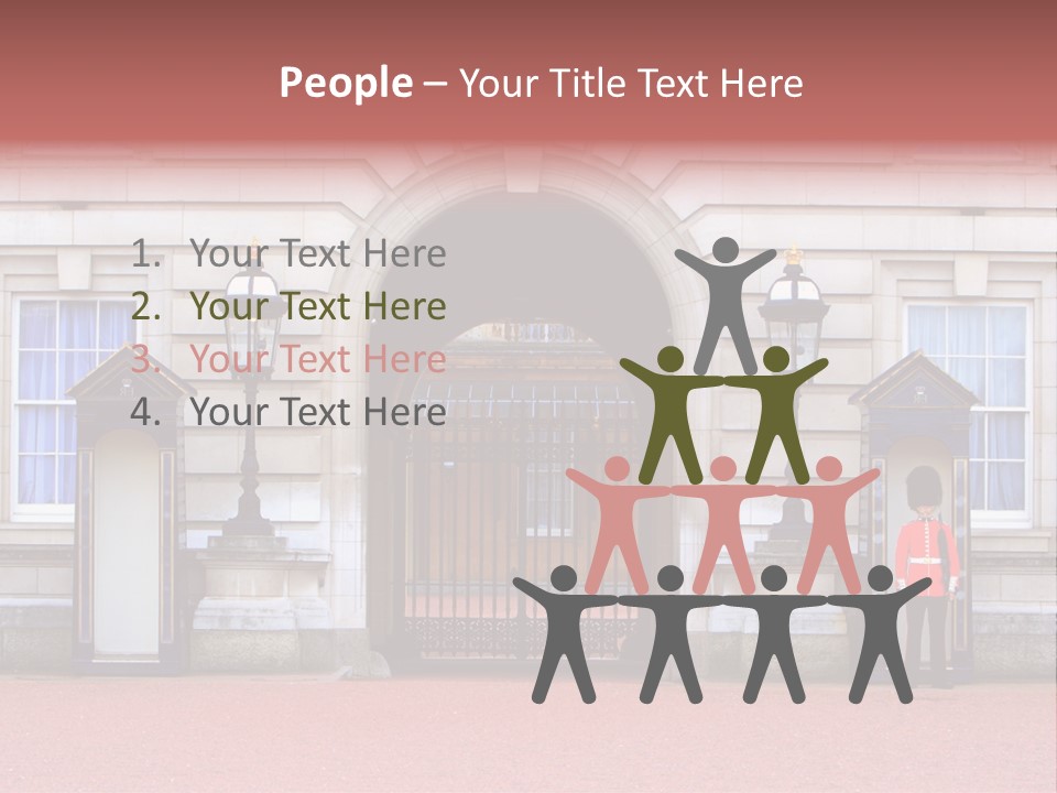 Sentry On Duty At Buckingham Palace PowerPoint Template