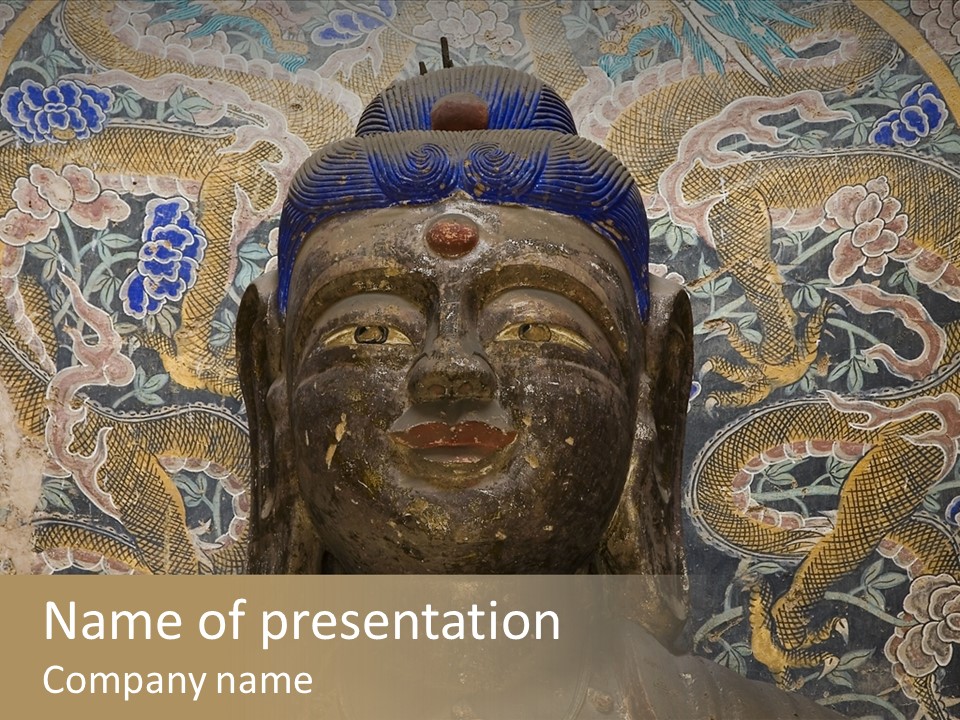Yungang Caves PowerPoint Template
