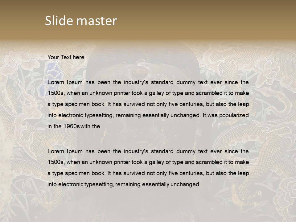 Yungang Caves PowerPoint Template