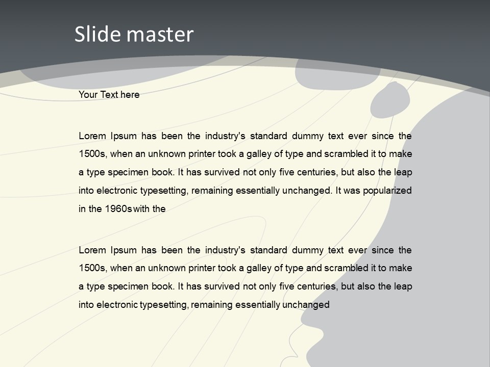 A Woman's Profile With A Clock In The Background PowerPoint Template