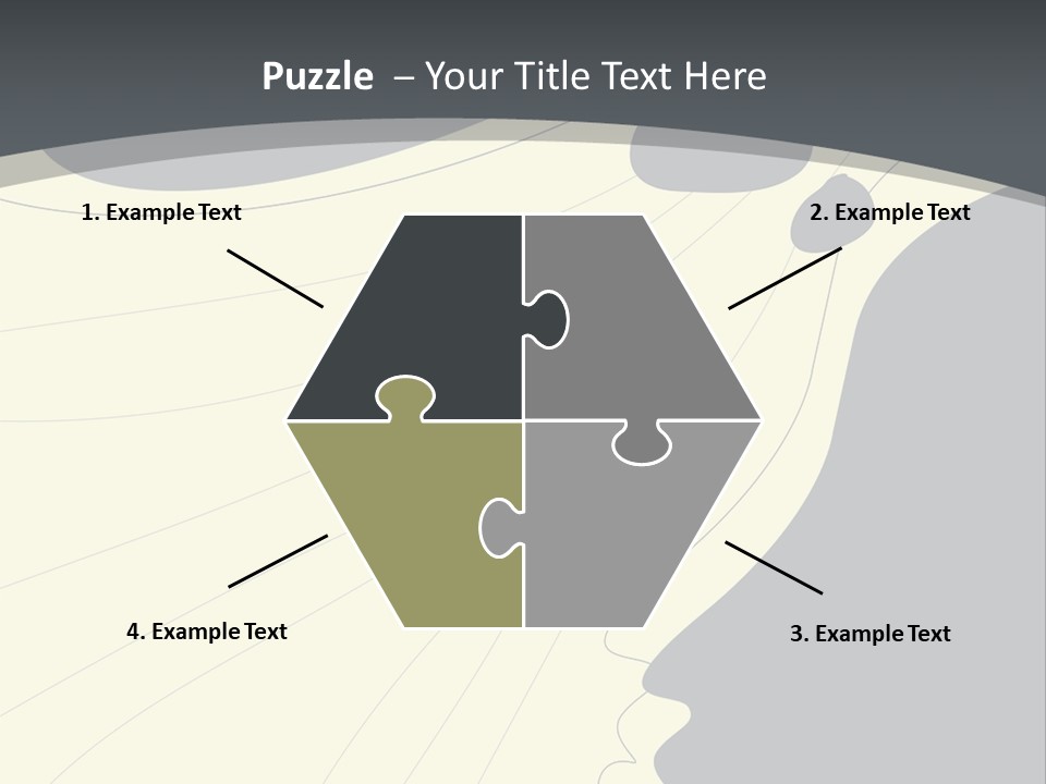 A Woman's Profile With A Clock In The Background PowerPoint Template