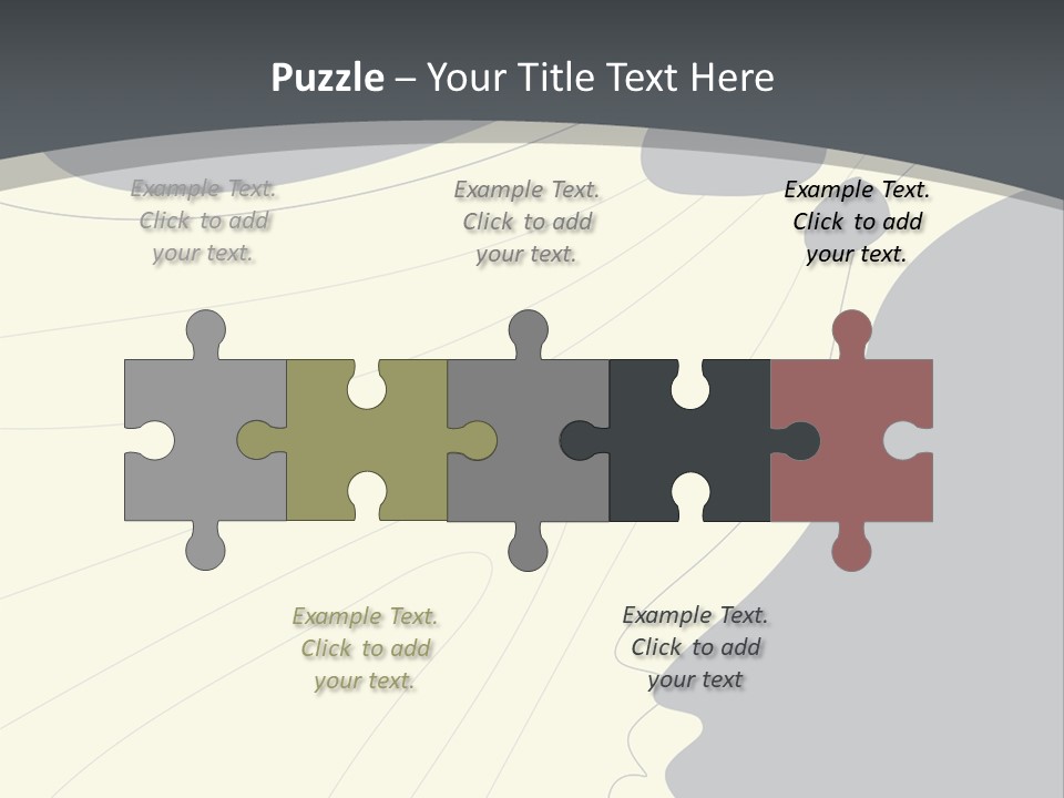 A Woman's Profile With A Clock In The Background PowerPoint Template