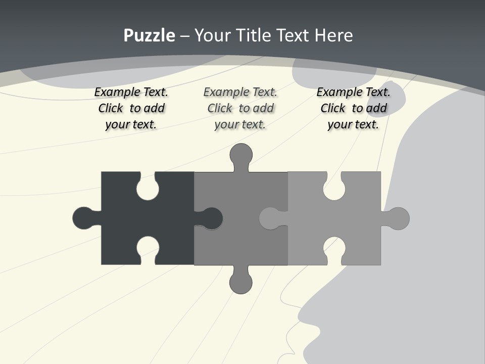 A Woman's Profile With A Clock In The Background PowerPoint Template