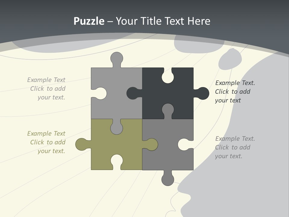 A Woman's Profile With A Clock In The Background PowerPoint Template