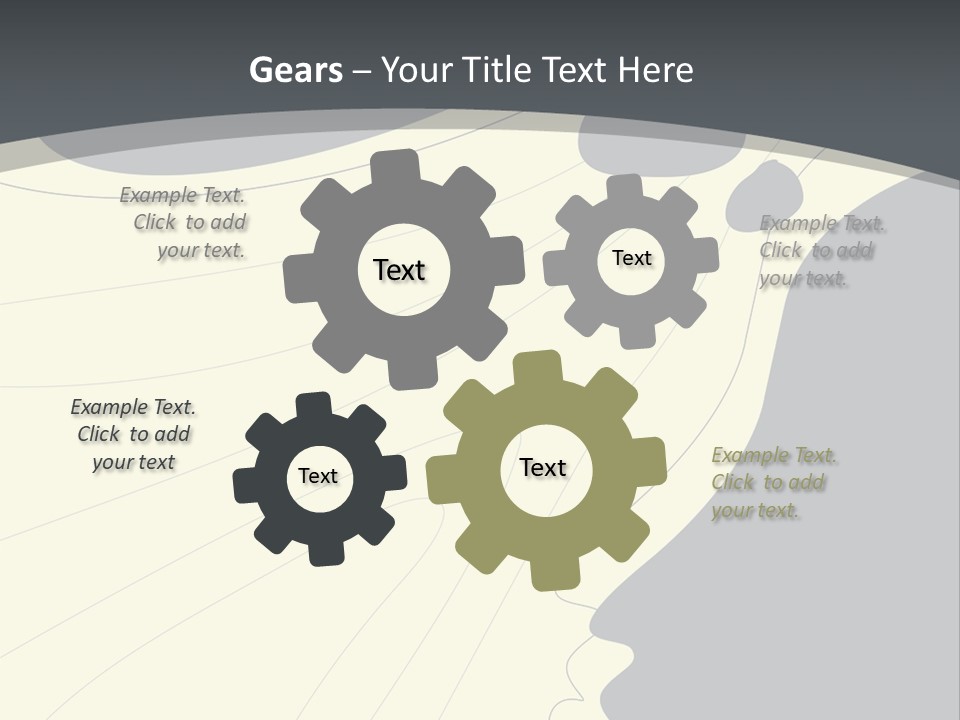 A Woman's Profile With A Clock In The Background PowerPoint Template