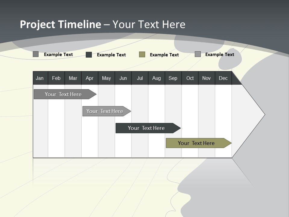 A Woman's Profile With A Clock In The Background PowerPoint Template