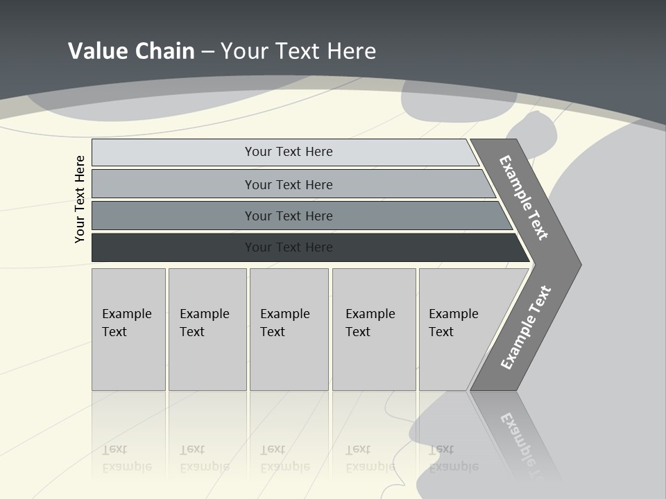 A Woman's Profile With A Clock In The Background PowerPoint Template