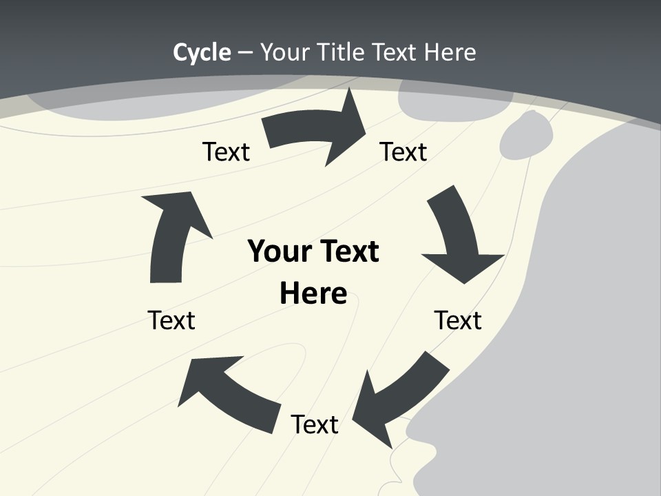 A Woman's Profile With A Clock In The Background PowerPoint Template